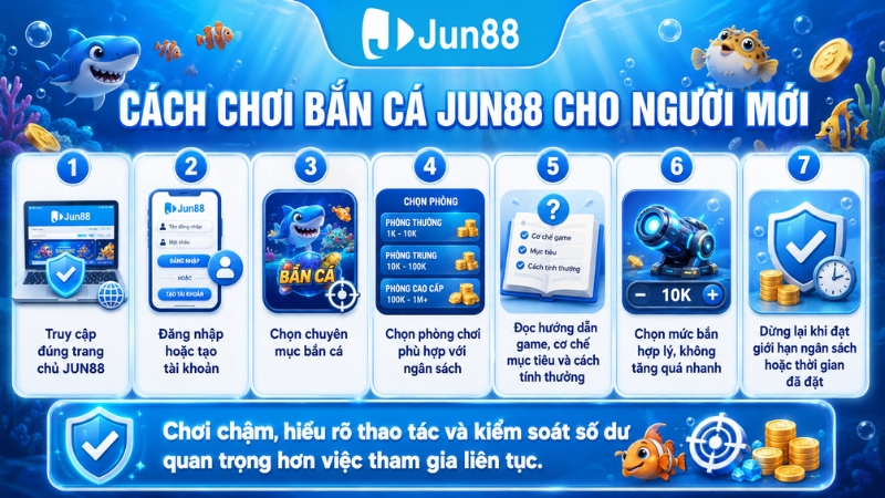 Cách Chơi Bắn Cá JUN88 Cho Người Mới